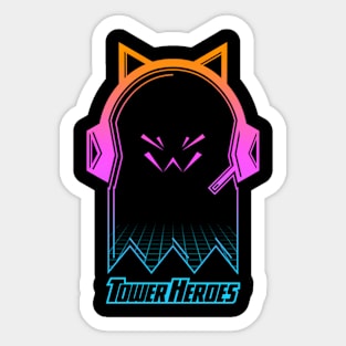 Tower Heroes Ctre Synthwave Sticker